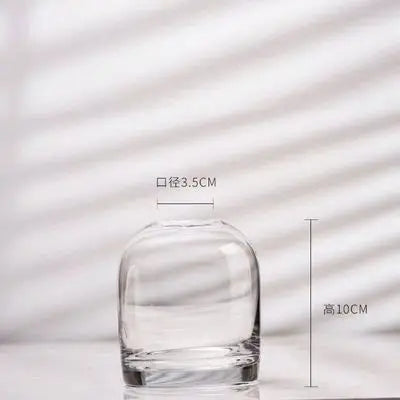 Vase en verre fumé