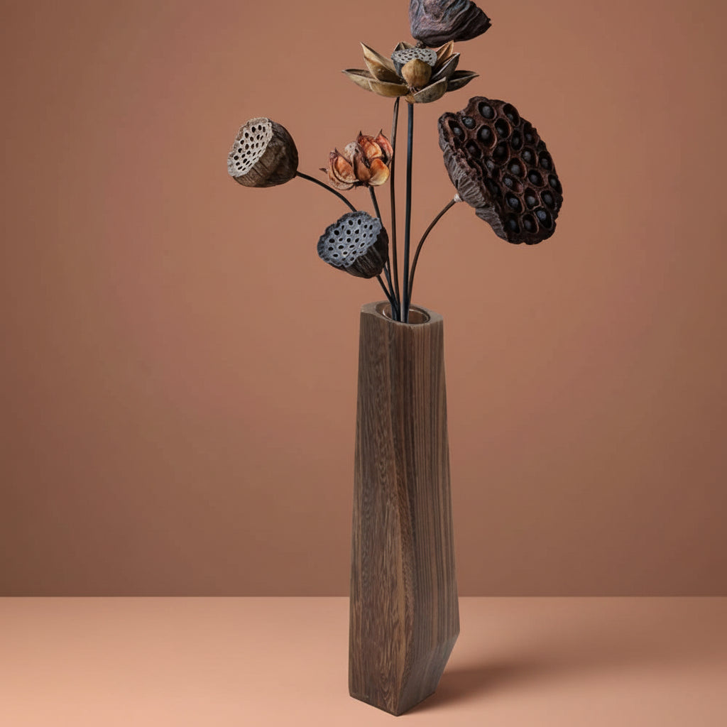 Vase en bois élégant pour un esprit nature