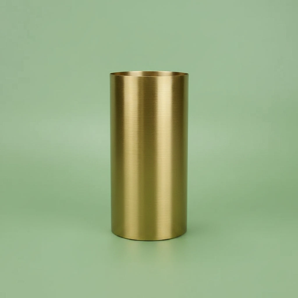 Vase cylindrique Or