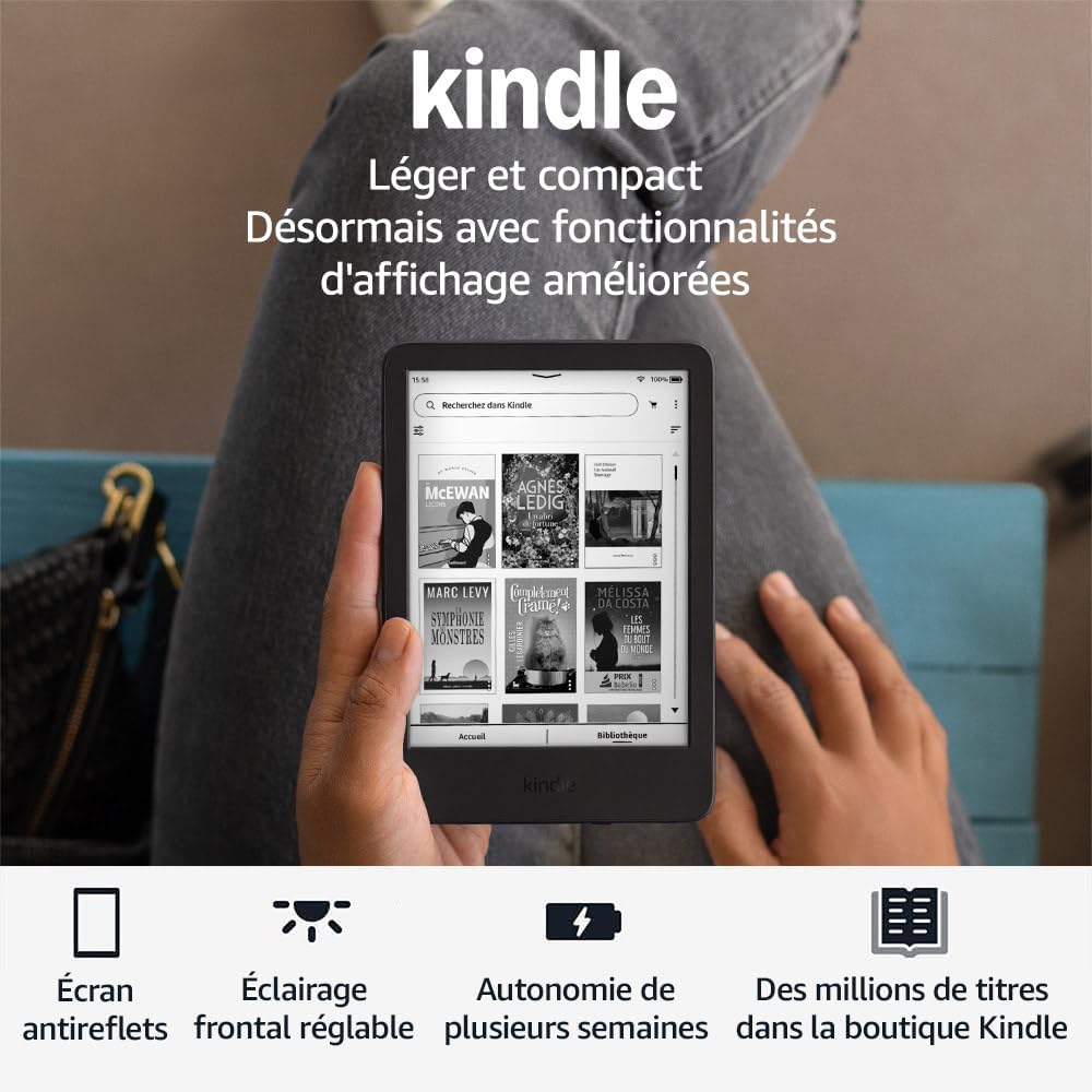 Kindle Nouvelle Génération – Liseuse 16 Go