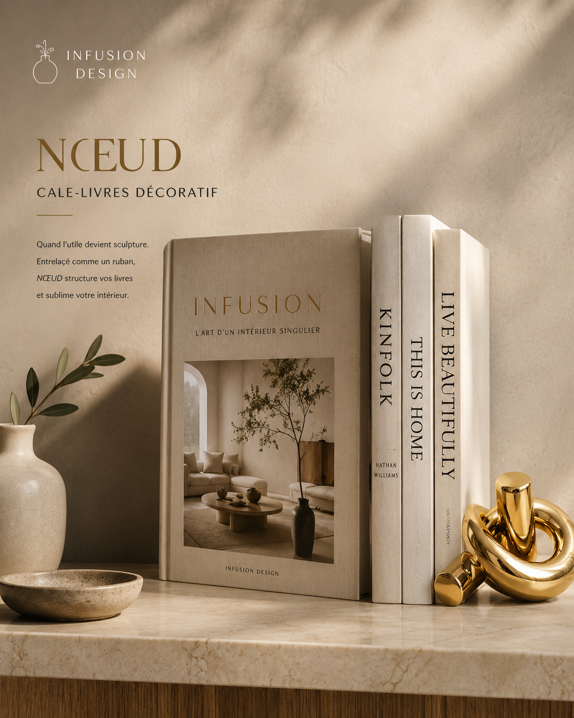 Cale-livres Nœud