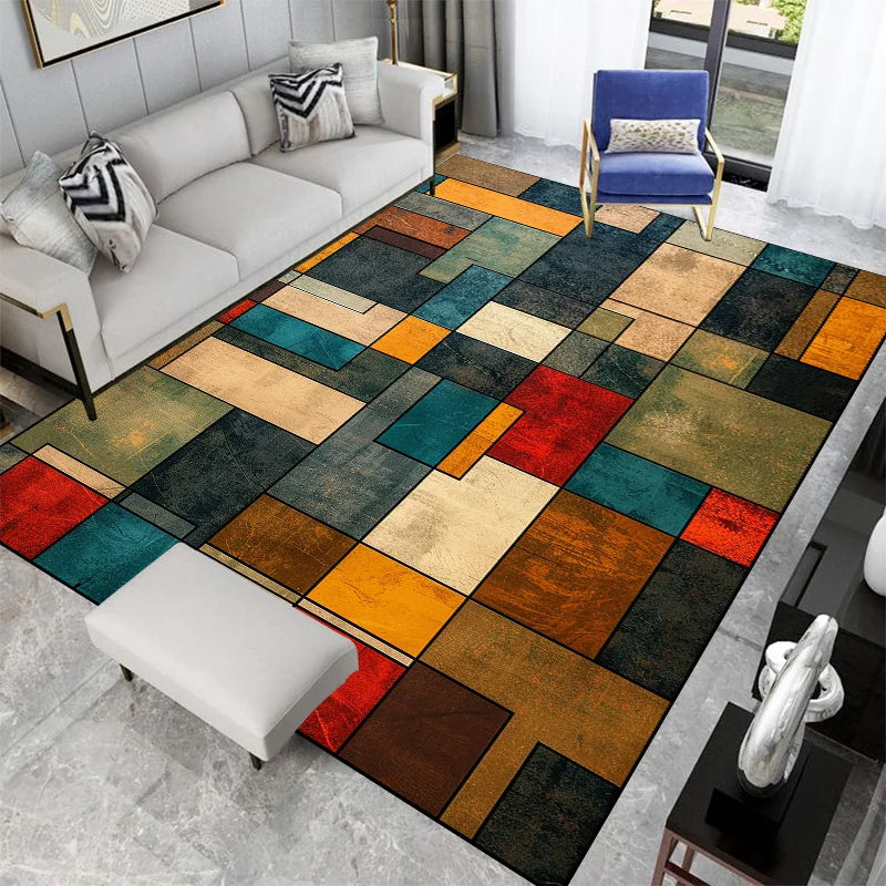 Magnifique tapis style géométrique,  pour une ambiance artistique