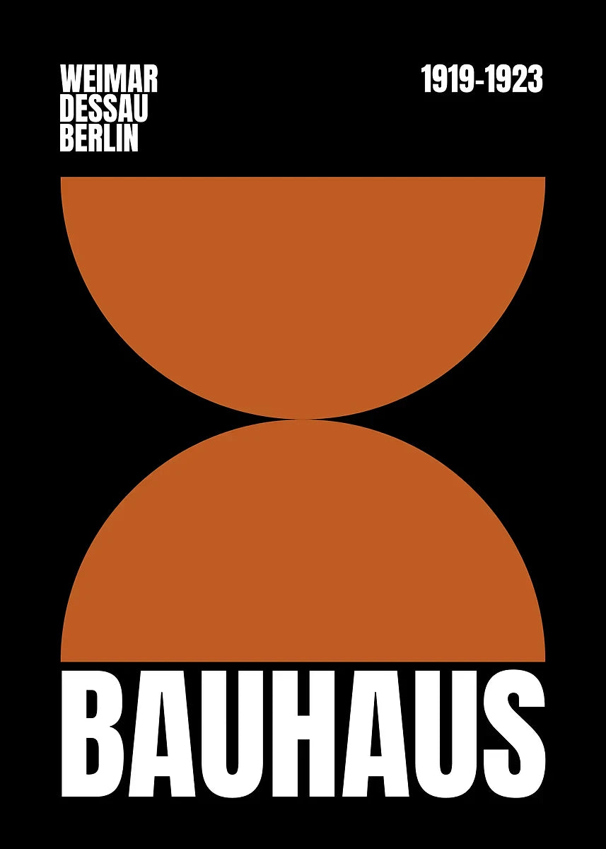 Affiche Art abstrait Mouvence BAUHAUS