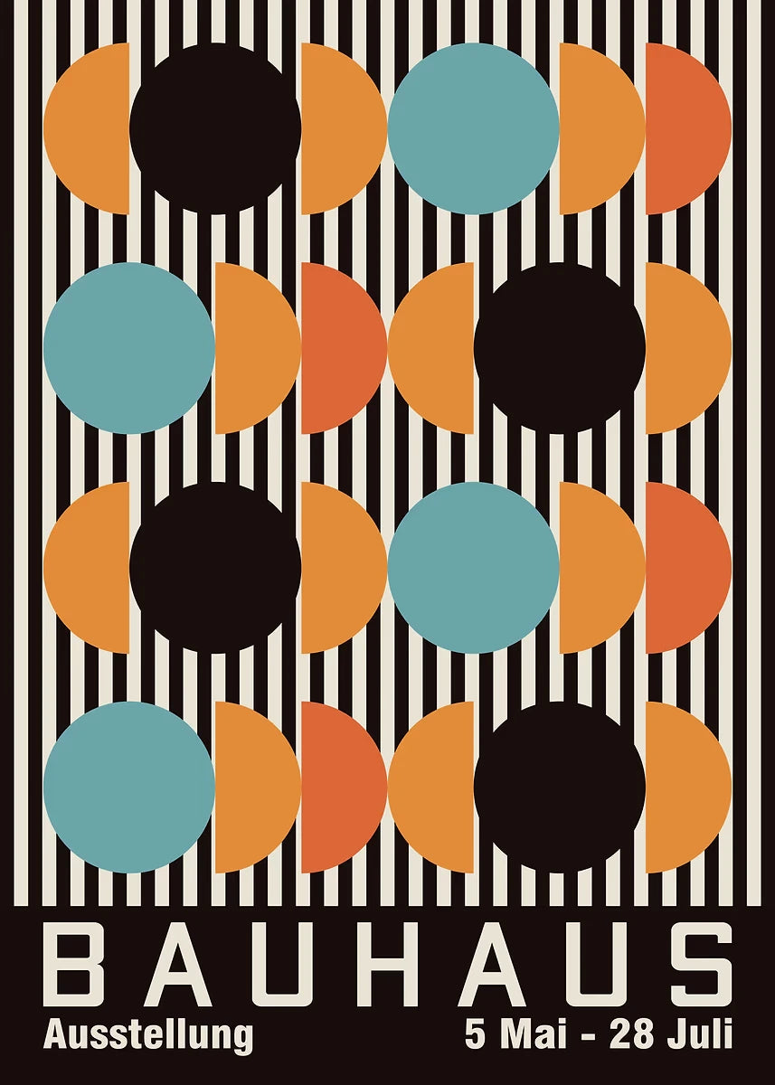 Affiche Art abstrait Mouvence BAUHAUS