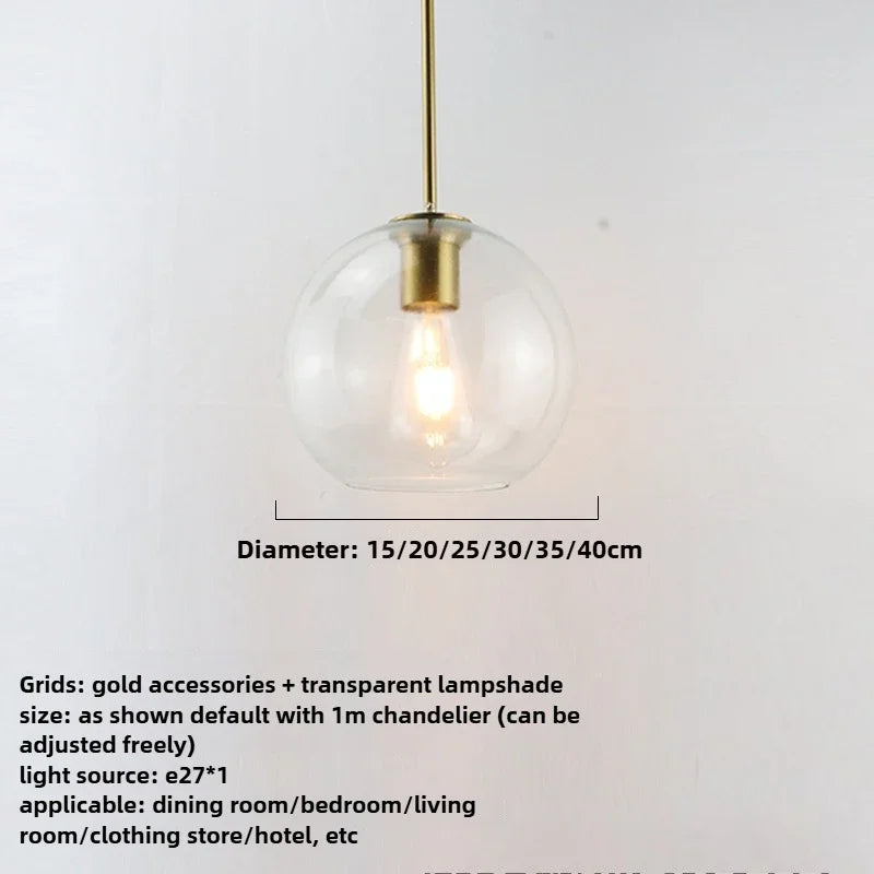 Suspension Opale Fumée