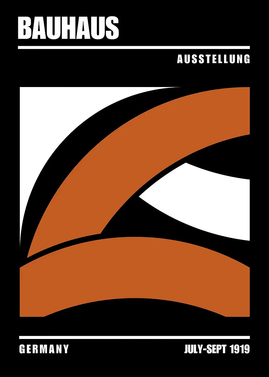 Affiche Art abstrait Mouvence BAUHAUS