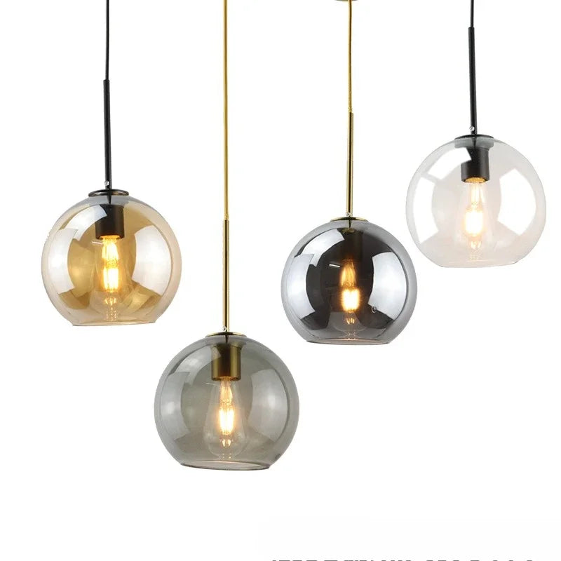 Suspension Opale Fumée