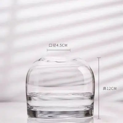 Vase en verre fumé