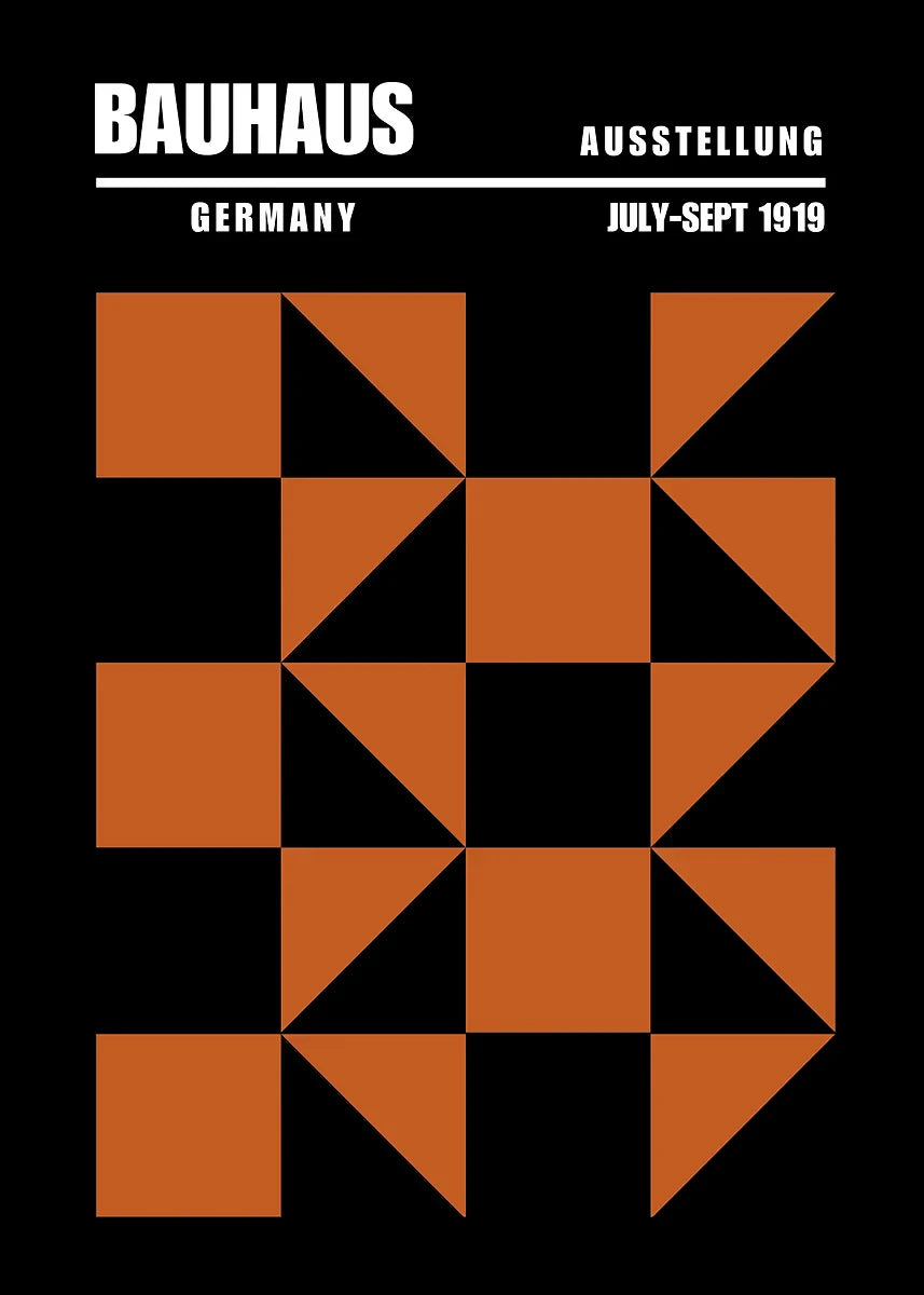 Affiche Art abstrait Mouvence BAUHAUS