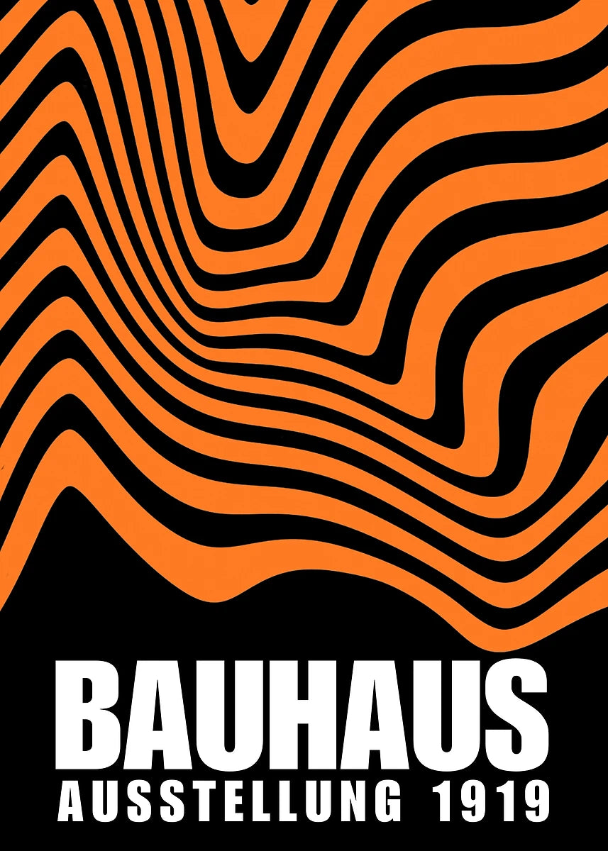 Affiche Art abstrait Mouvence BAUHAUS