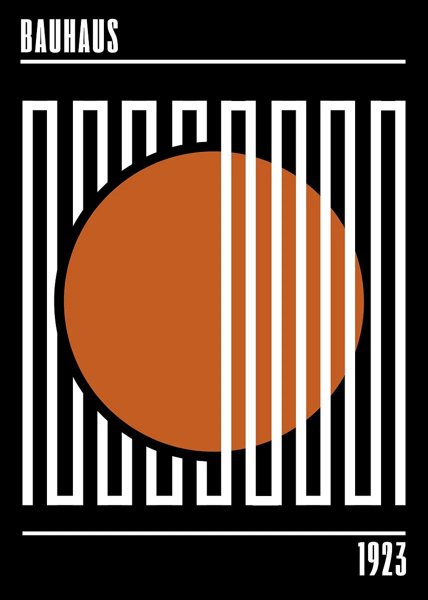 Affiche Art abstrait Mouvence BAUHAUS