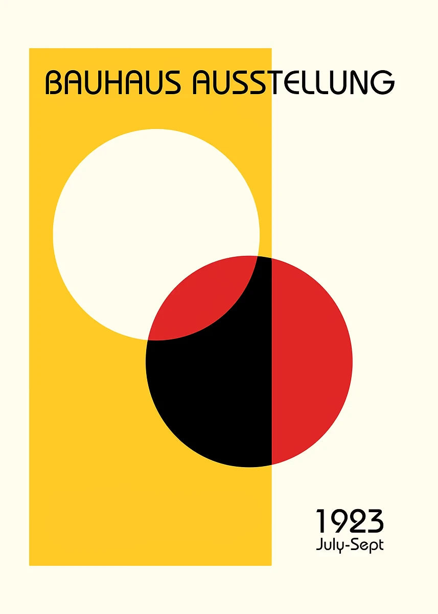 Affiche Art abstrait Mouvence BAUHAUS