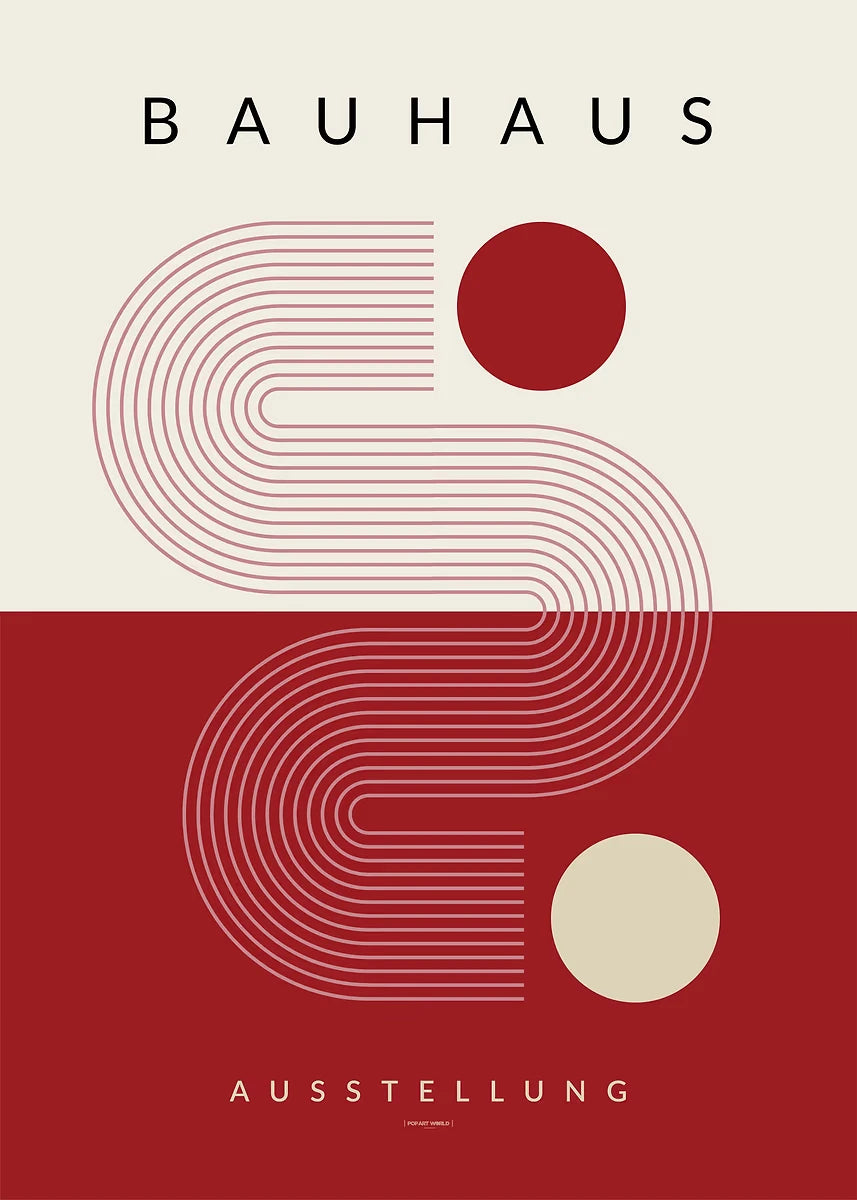 Affiche Art abstrait Mouvence BAUHAUS