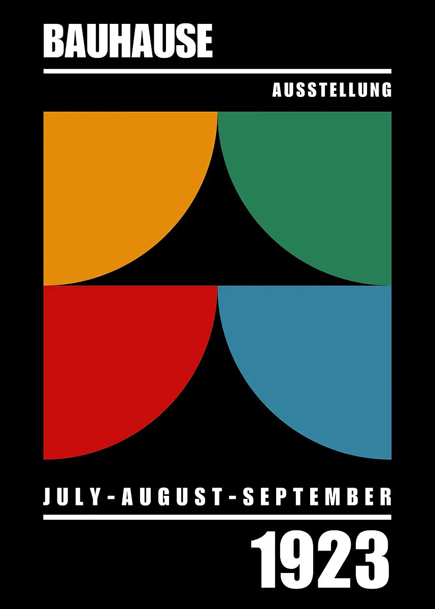 Affiche Art abstrait Mouvence BAUHAUS