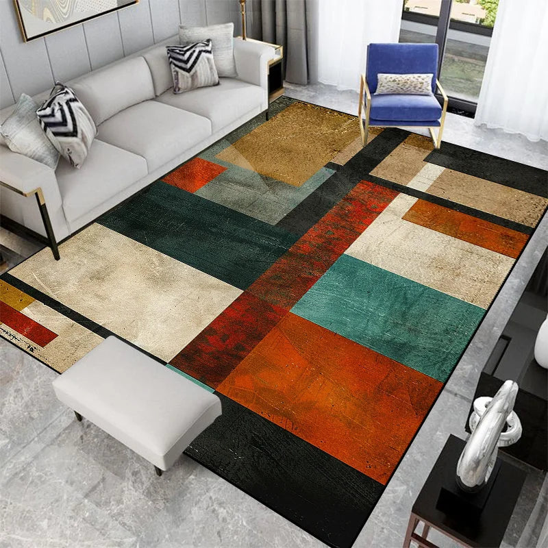 Magnifique tapis style géométrique,  pour une ambiance artistique