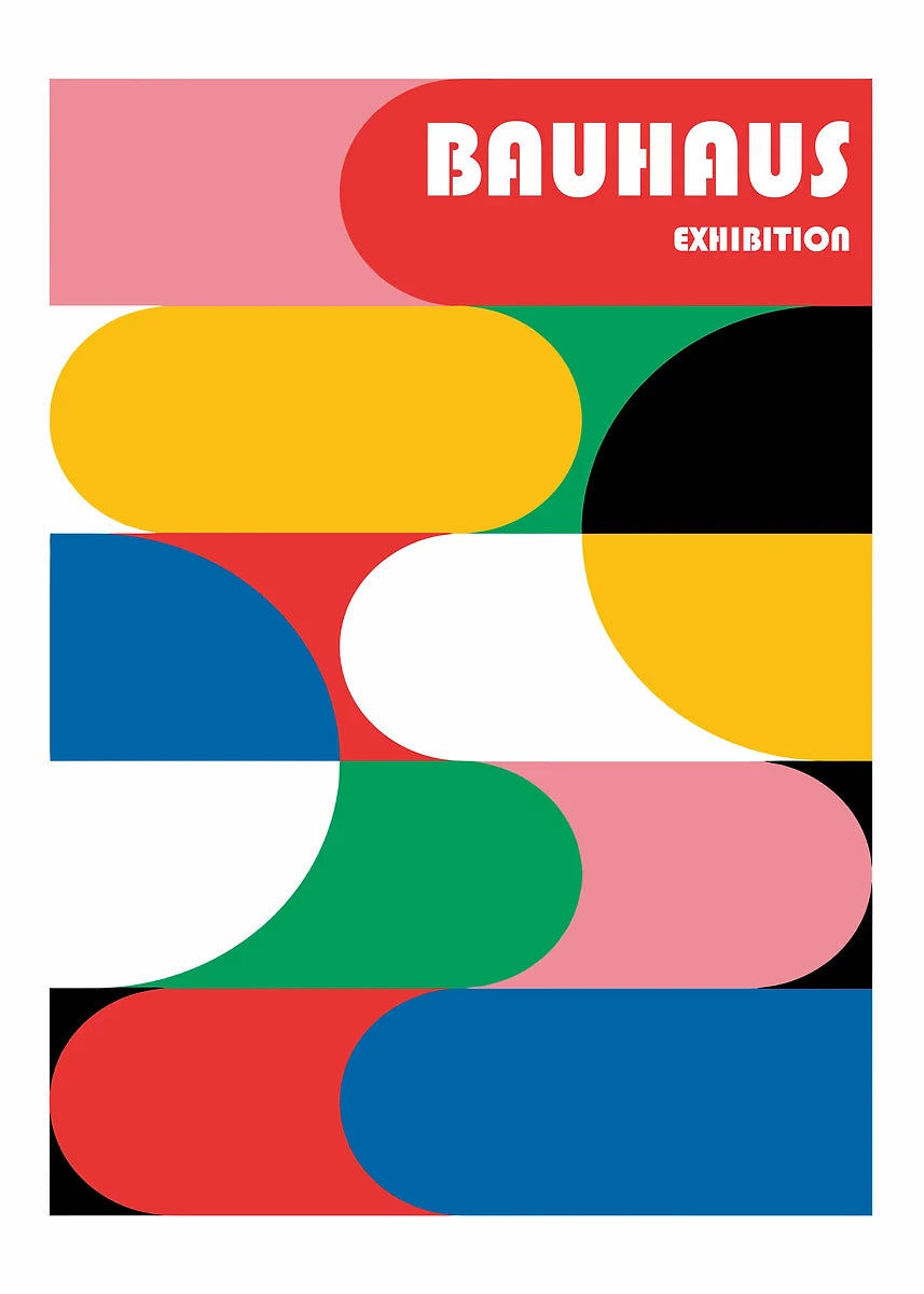 Affiche Art abstrait Mouvence BAUHAUS