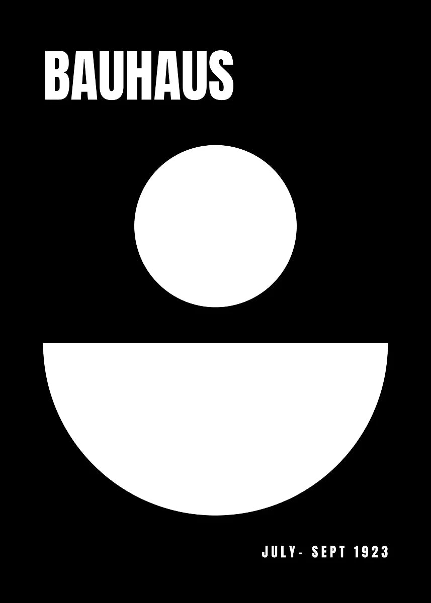 Affiche Art abstrait Mouvence BAUHAUS