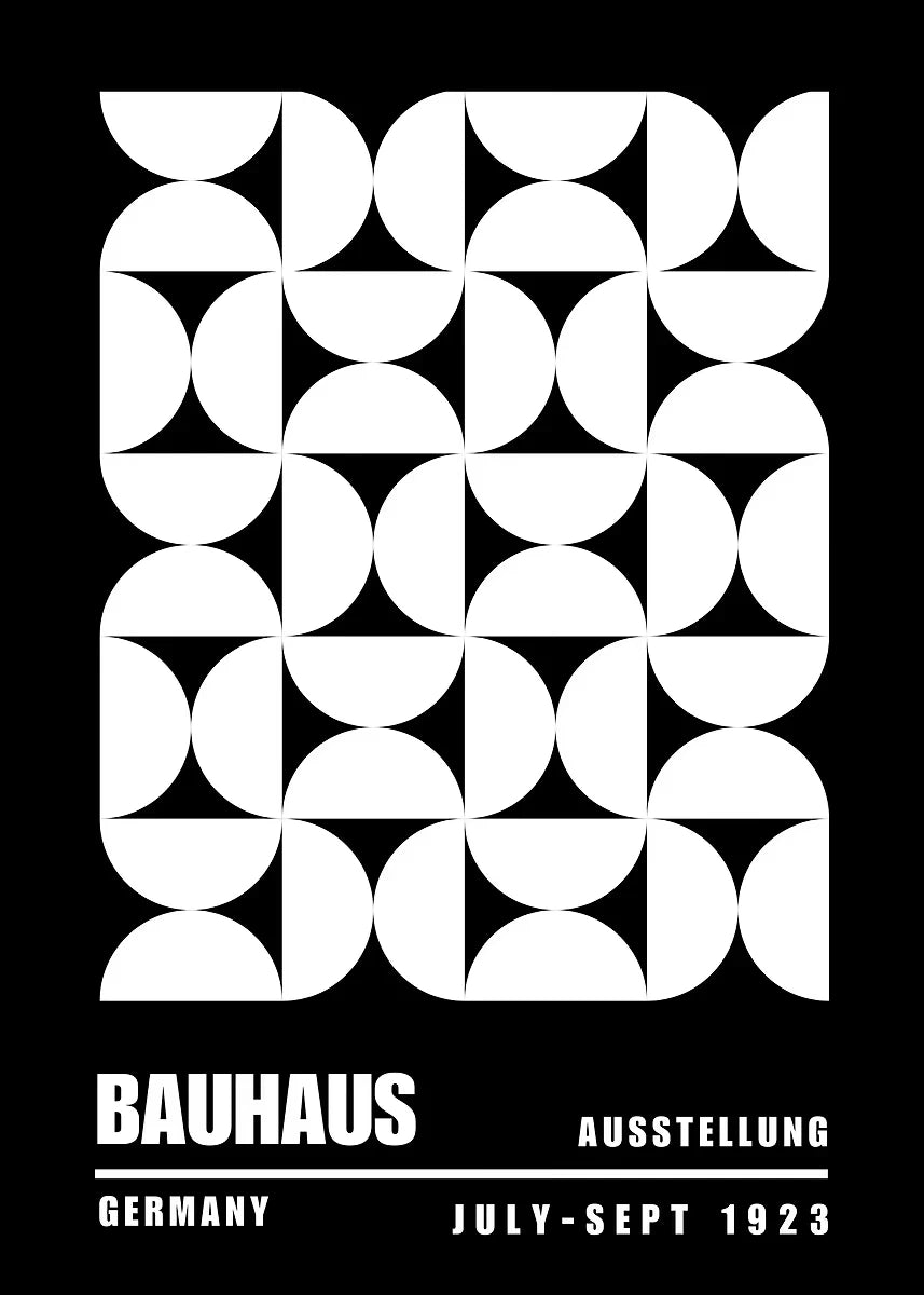 Affiche Art abstrait Mouvence BAUHAUS