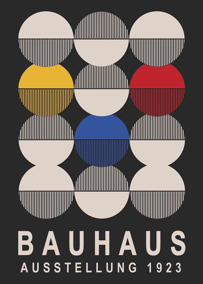Affiche Art abstrait Mouvence BAUHAUS