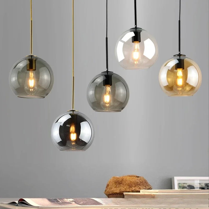 Suspension Opale Fumée