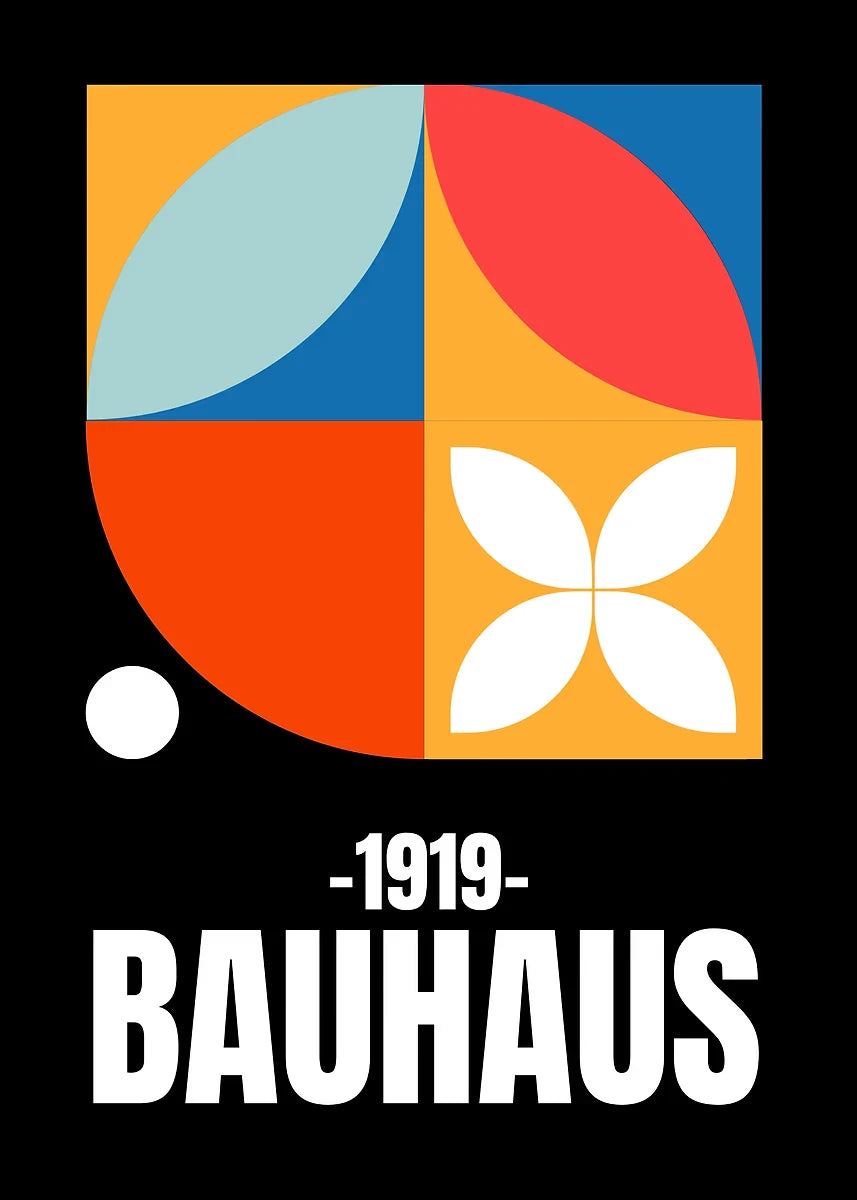 Affiche Art abstrait Mouvence BAUHAUS