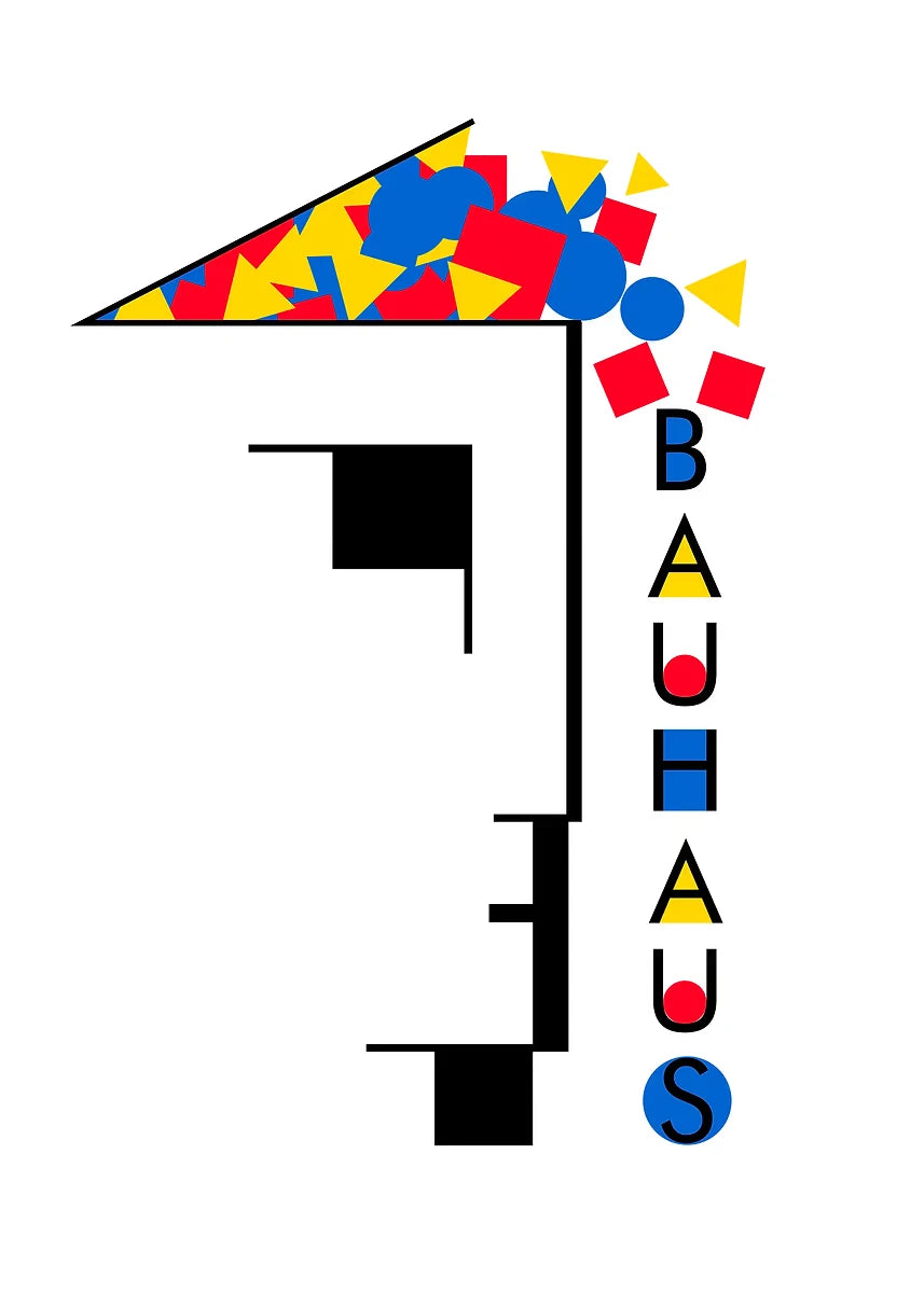 Affiche Art abstrait Mouvence BAUHAUS
