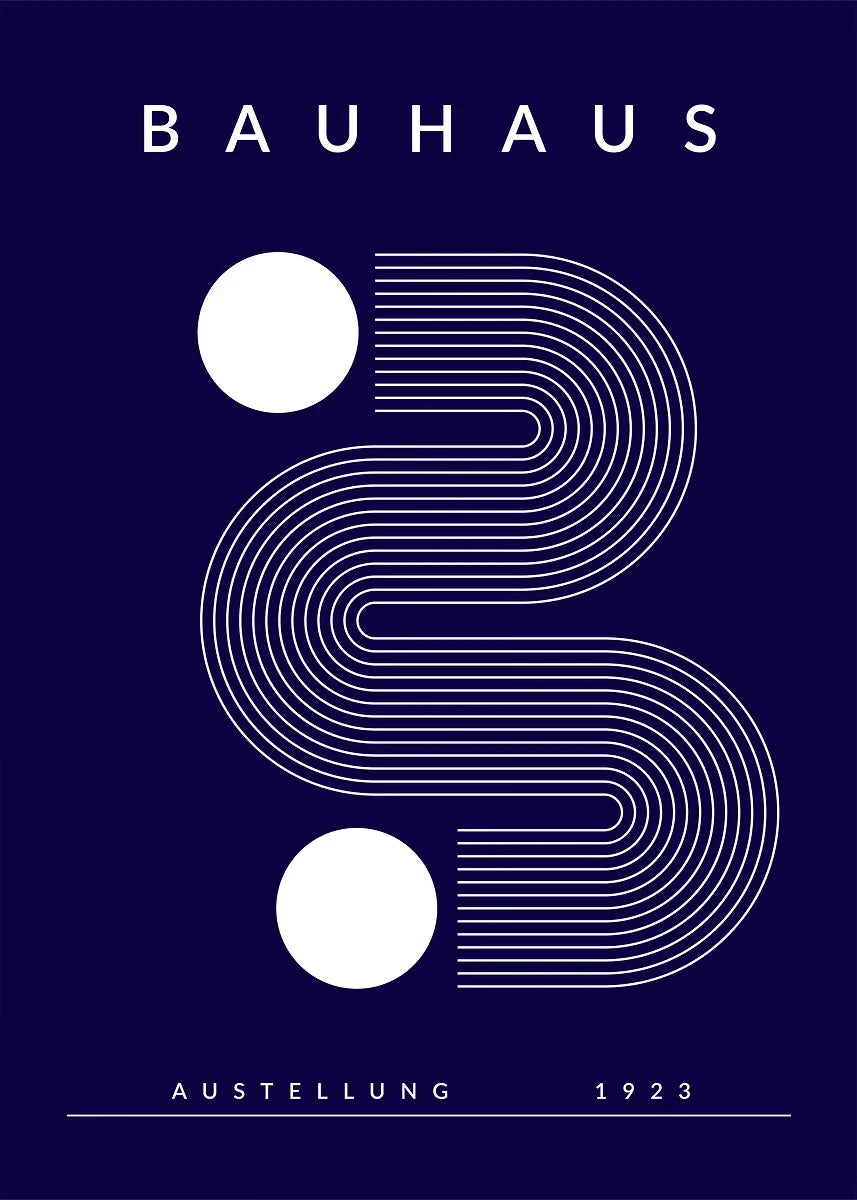 Affiche Art abstrait Mouvence BAUHAUS