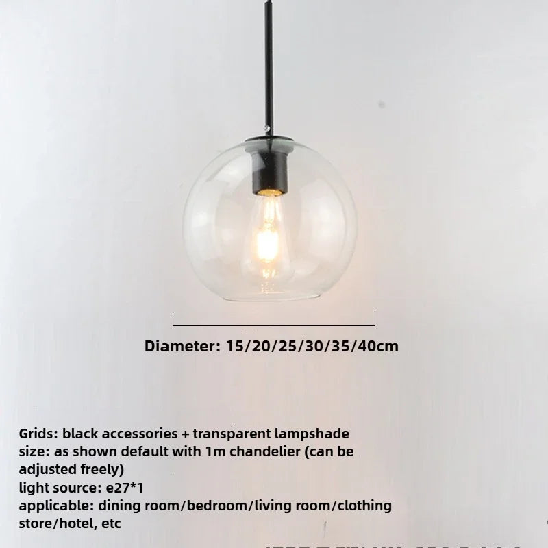 Suspension Opale Fumée