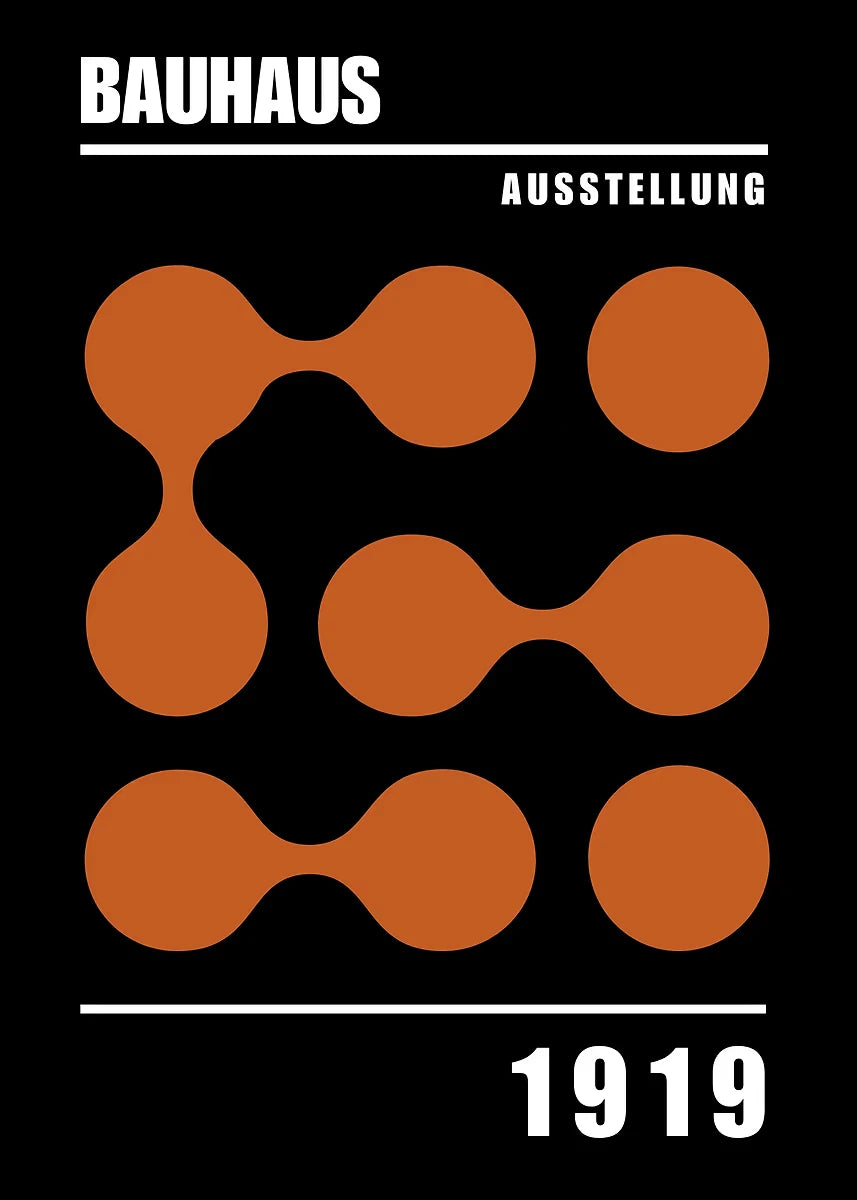 Affiche Art abstrait Mouvence BAUHAUS