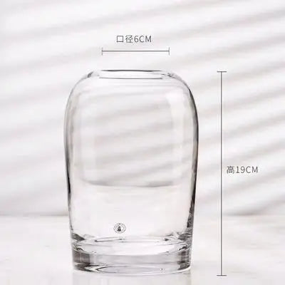 Vase en verre fumé