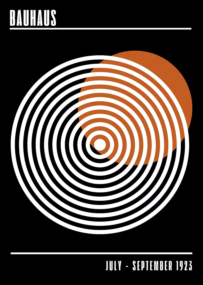 Affiche Art abstrait Mouvence BAUHAUS