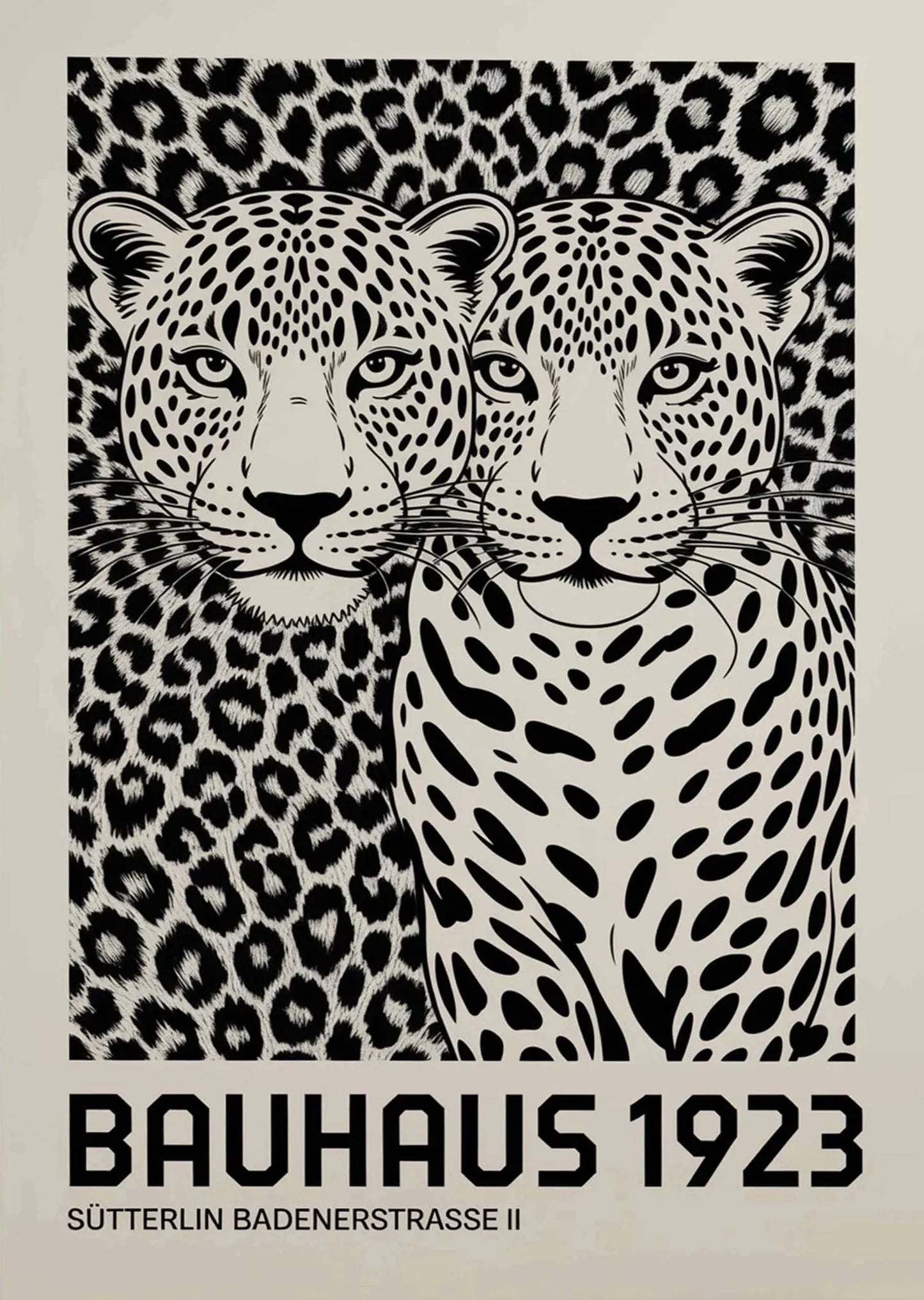 Affiche Art abstrait Mouvence BAUHAUS