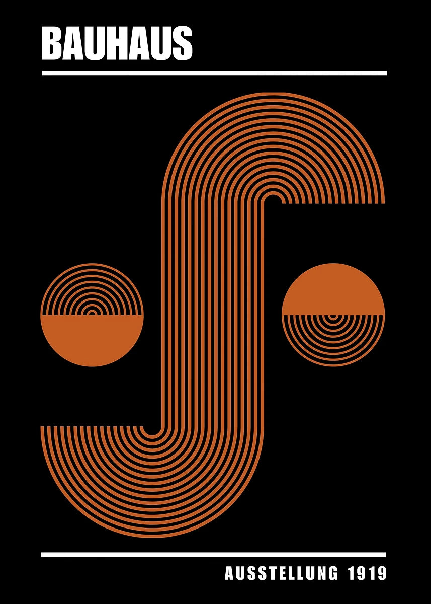 Affiche Art abstrait Mouvence BAUHAUS