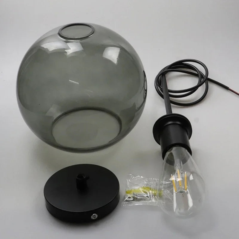Suspension Opale Fumée