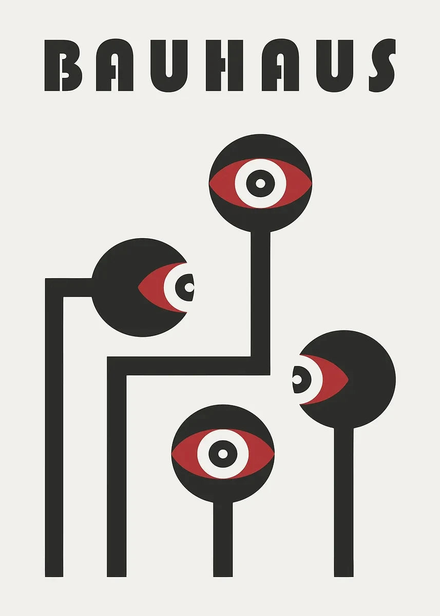 Affiche Art abstrait Mouvence BAUHAUS