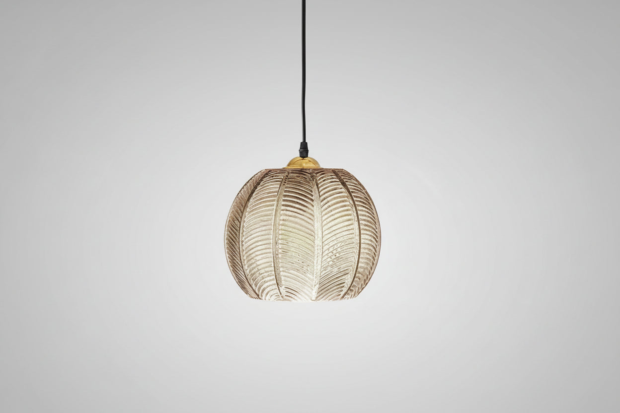 Lustre en verre rétro n'déco