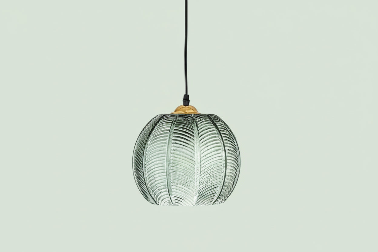 Lustre en verre rétro n'déco