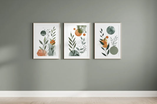 Décoration botanique Lot de 3 affiches