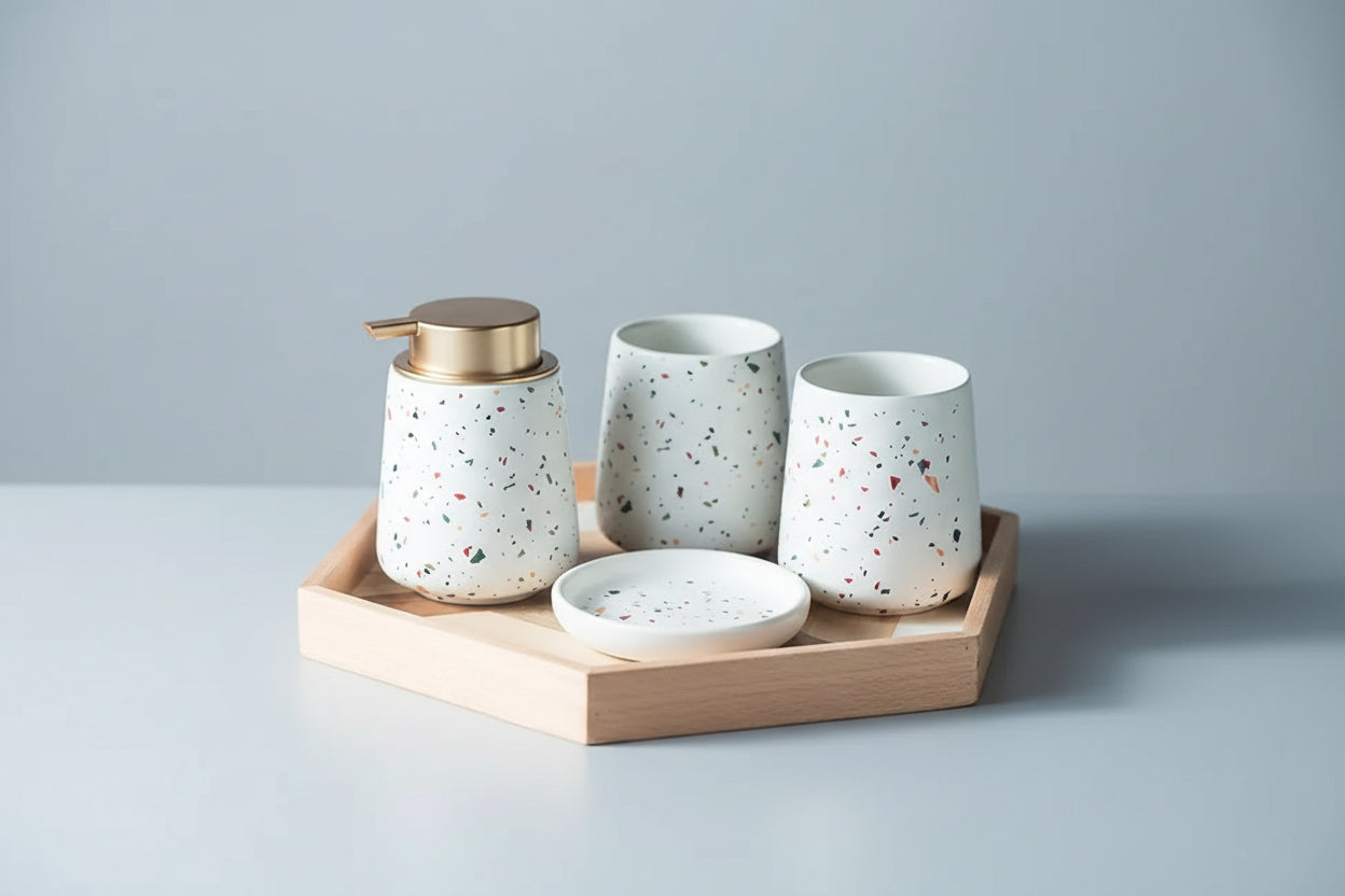 Ensemble de toilette en céramique