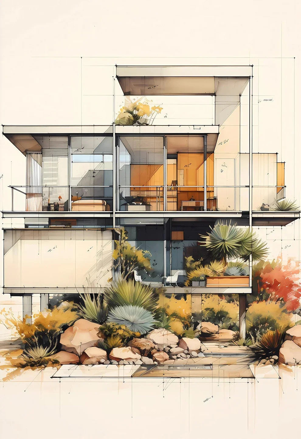 Peinture d'architecture et courant moderne pour donner du style