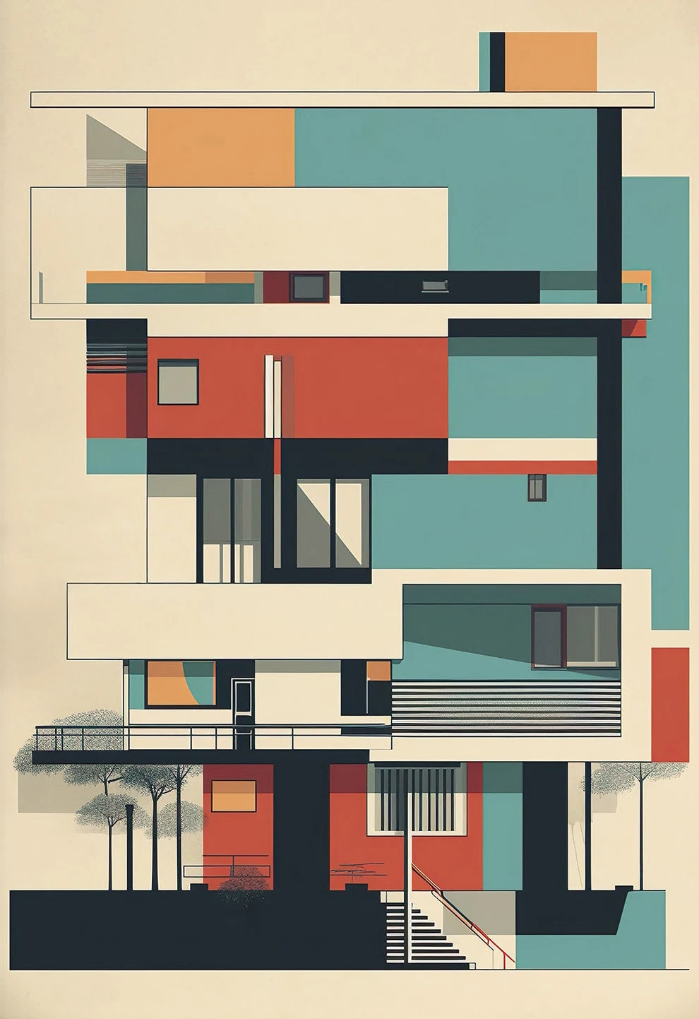 Peinture d'architecture et courant moderne pour donner du style