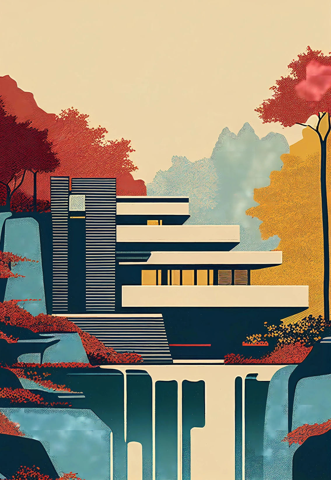 Peinture d'architecture et courant moderne pour donner du style