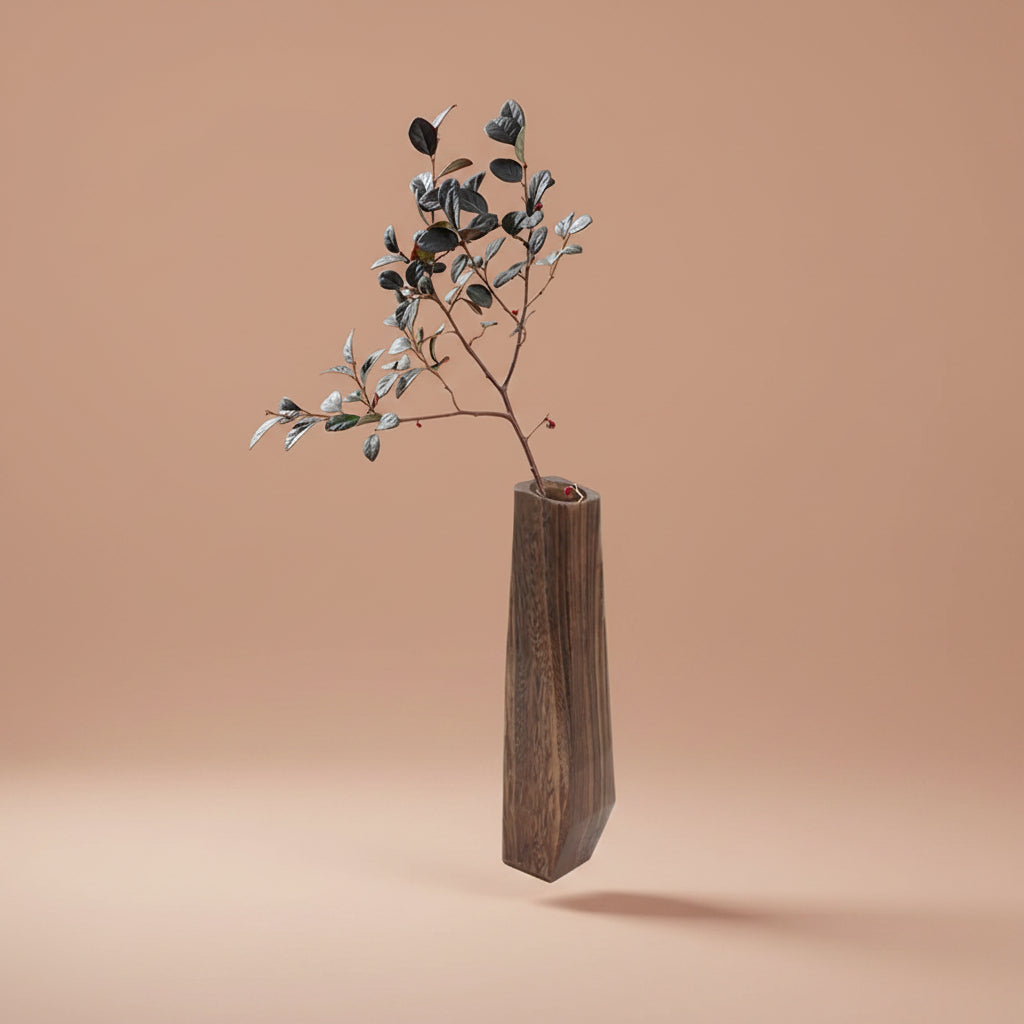 Vase en bois élégant pour un esprit nature