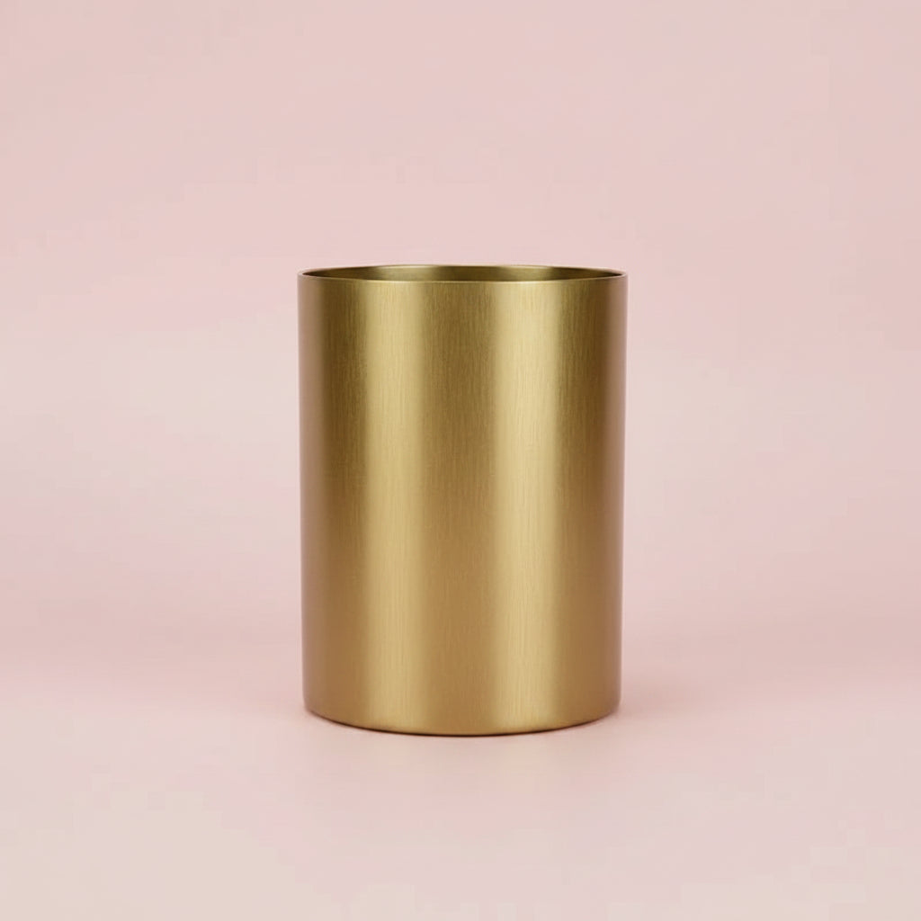 Vase cylindrique Or