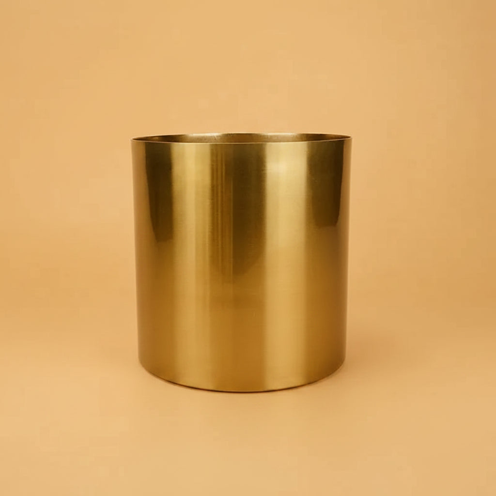Vase cylindrique Or